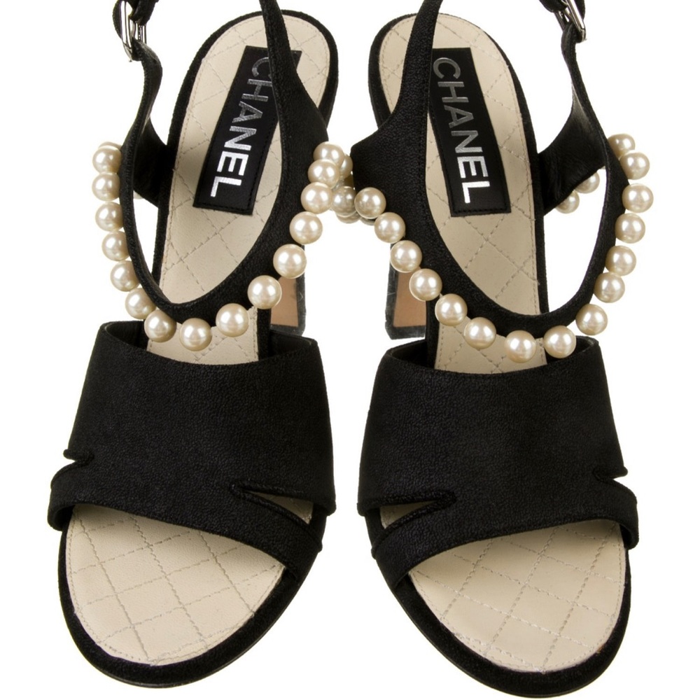 Chanel sling back sandals